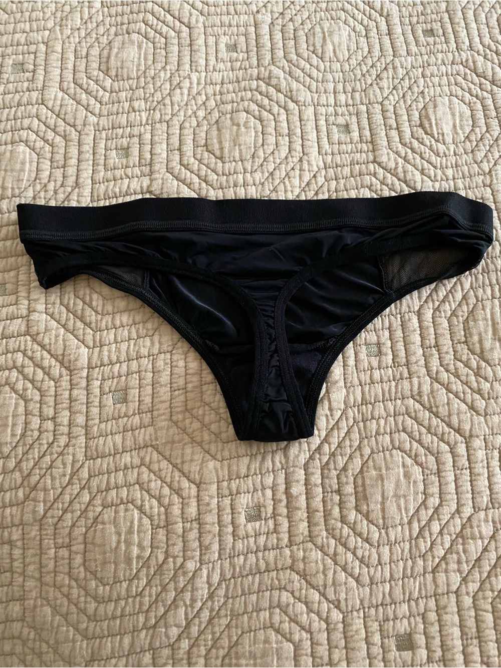 PINK Victoria's Secret Black Bikini & Pink-Orange Tie-Dye Bikini Panties - Picture 6 of 7